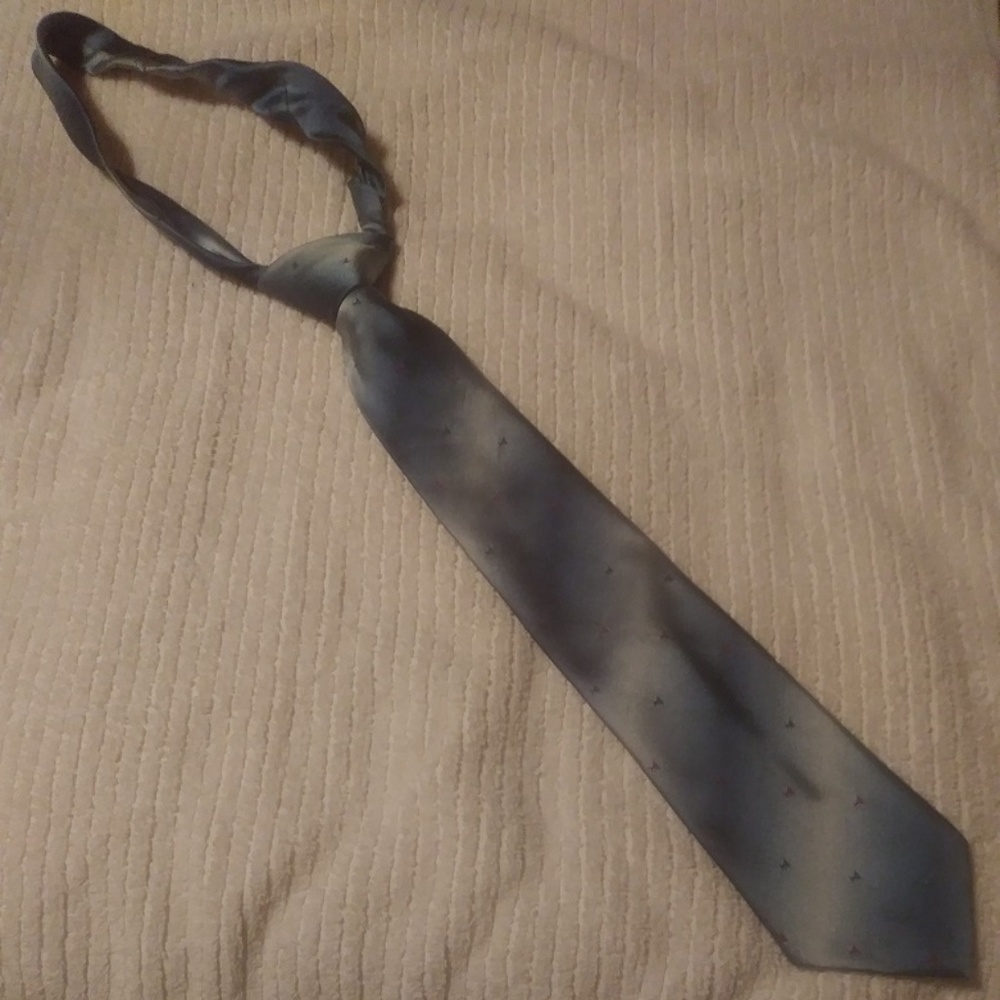 DELMANI OCEAN BLUE SILKY NECKTIE